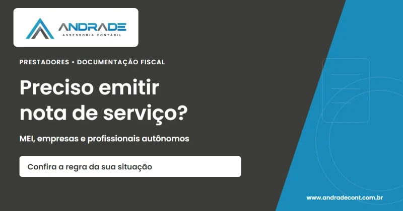 Preciso emitir nota de serviço?: MEI, empresas e profissionais autônomos